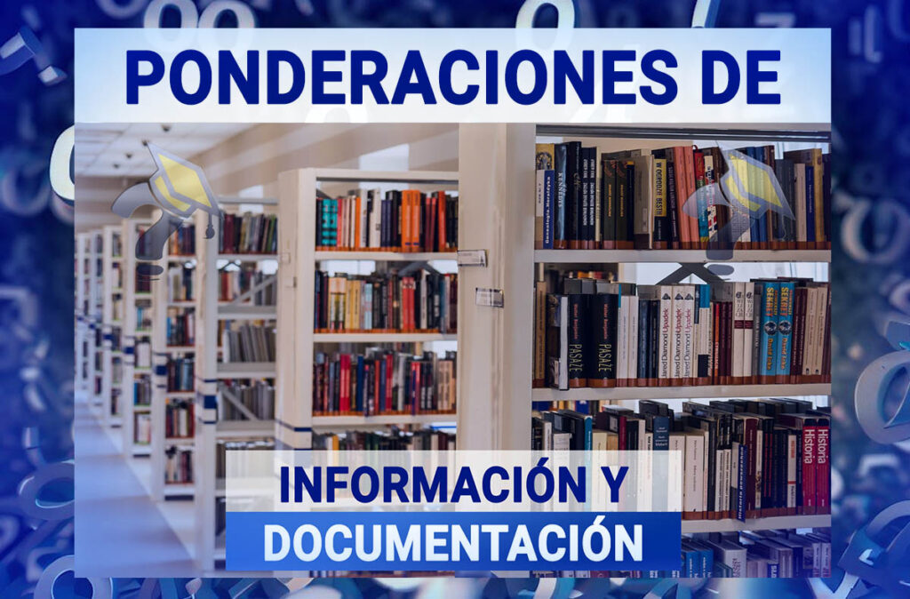Ponderaciones de Información y Documentación
