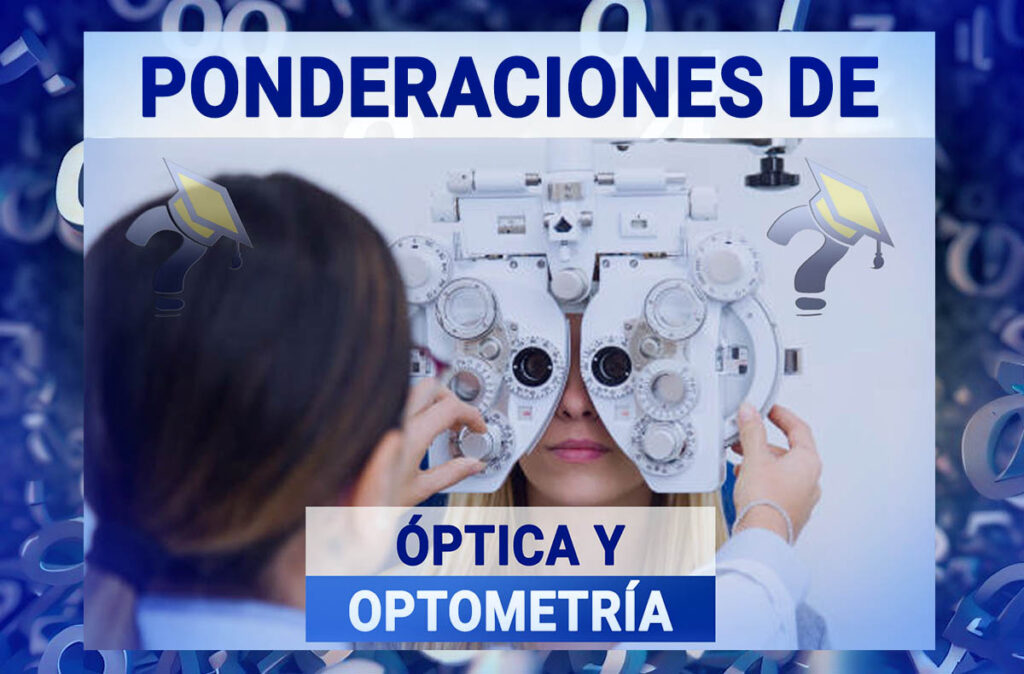 Ponderaciones de Óptica y Optometría